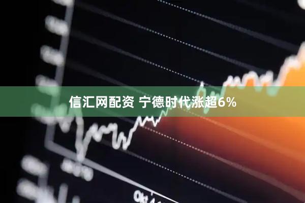 信汇网配资 宁德时代涨超6%