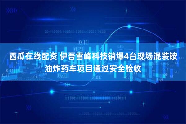 西瓜在线配资 伊吾雪峰科技销爆4台现场混装铵油炸药车项目通过安全验收
